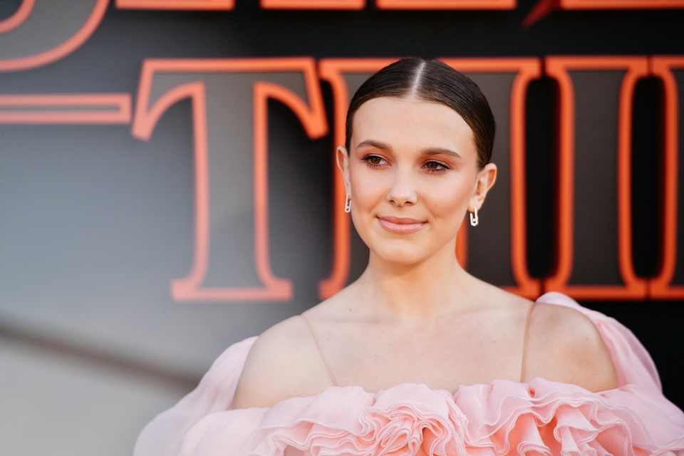 SANTA MONICA, CALIFORNIA - JUNE 28: (EDITORS NOTE: Image has been processed using digital filters)Millie Bobby Brown attends the premiere of Netflix's "Stranger Things" Season 3 on June 28, 2019 in Santa Monica, California. (Photo by Matt Winkelmeyer/FilmMagic,)