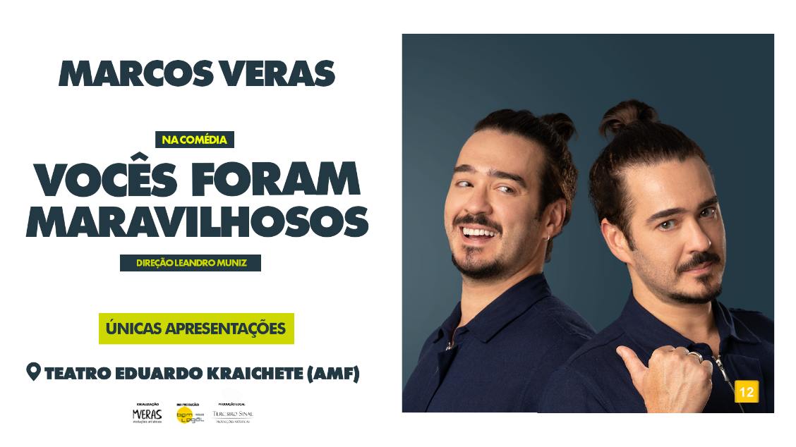 Marcos Veras apresenta espetáculo ''Vocês foram maravilhosos'' em Niterói