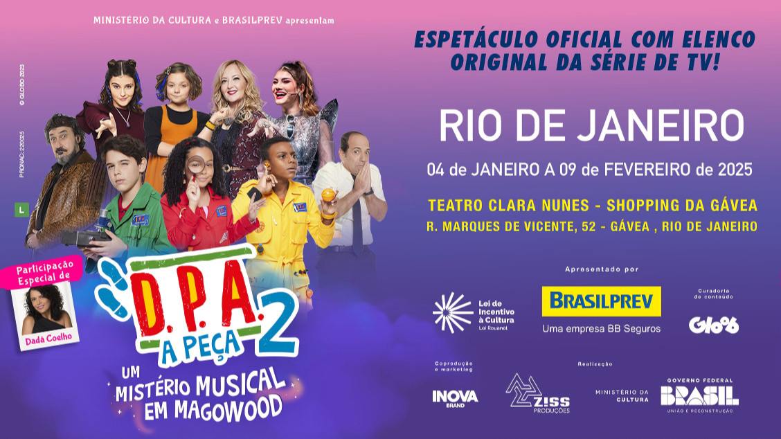 "D.P.A. A Peça 2 – Um Mistério em Magowood" chega ao Teatro Clara Nunes